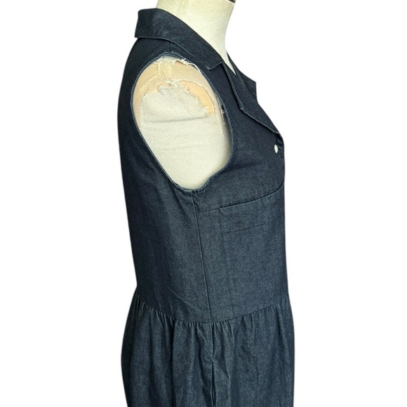 ILANA KOHN Violet Jumpsuit in Dark Indigo Denim Blue XS - Picture 6 of 8